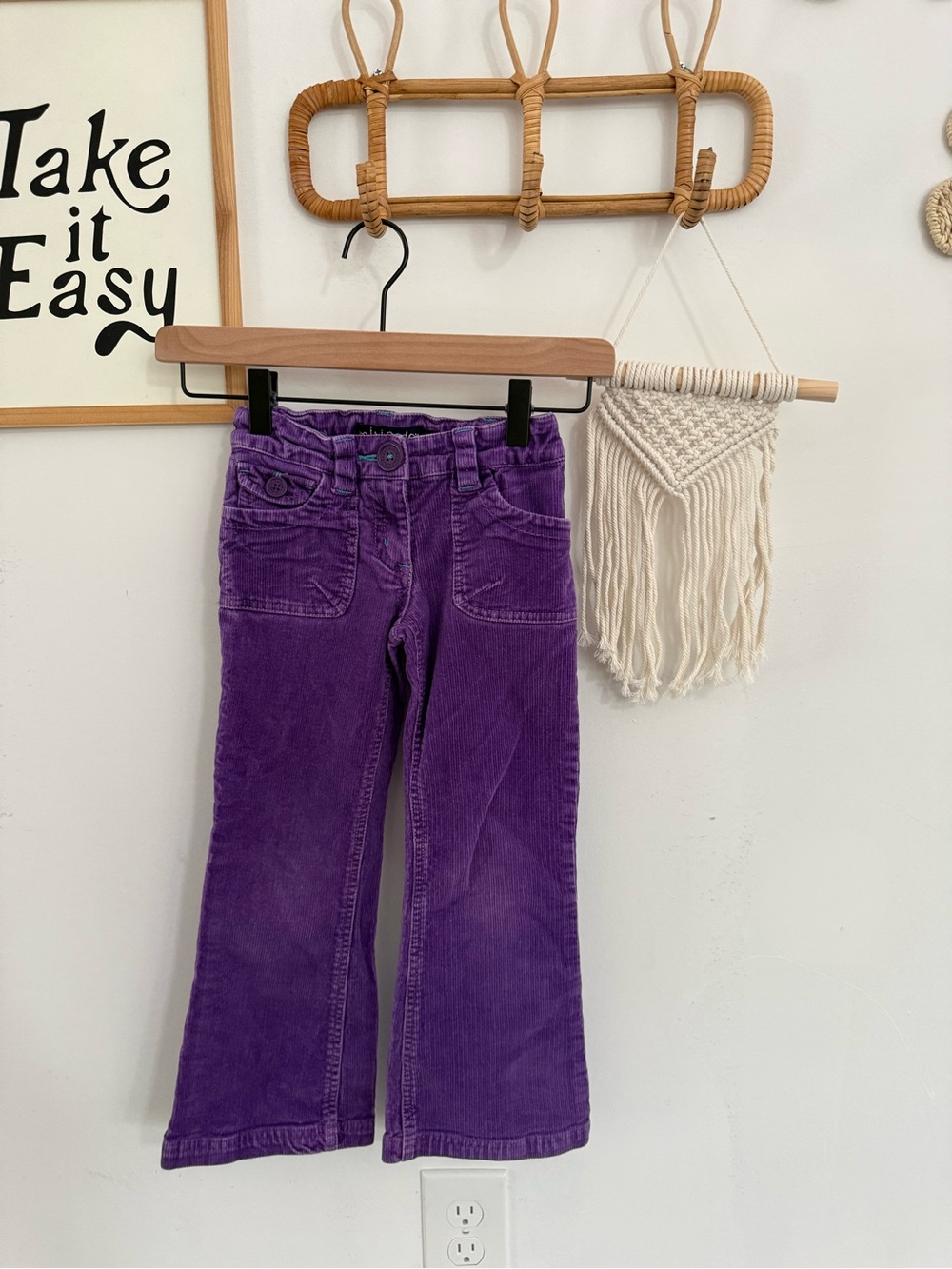 Mini Boden - 6y - purple corduroy pants - Picture 2 of 11